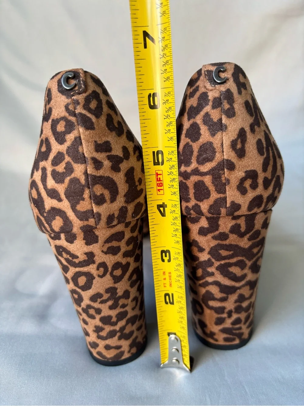 Circus by Sam Edelman Leopard Print Pointed Toe Pumps - Brown/Black Size 10